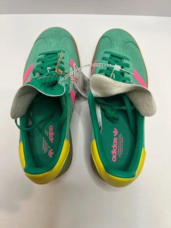 Adidas Gazelle Bold W Green Pink Yellow Suede Leather Sneaker Women’s US 7 - Picture 7 of 8
